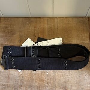 Women’s Marina Rinaldi Liliana Black Belt Size L NWT